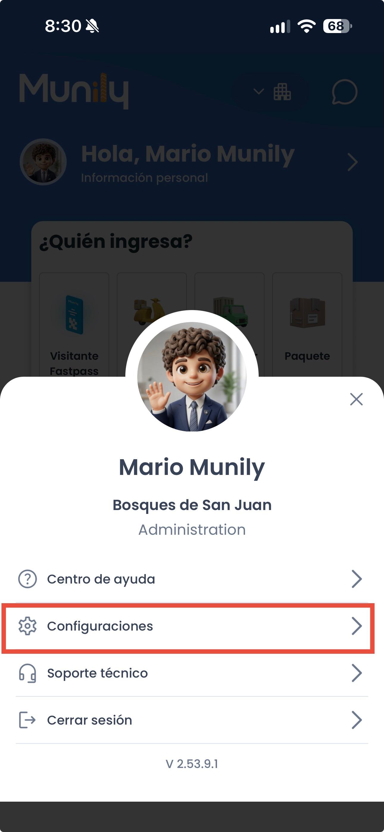 Captura 2 de 5 de la guía: Cómo cambiar el idioma de la app