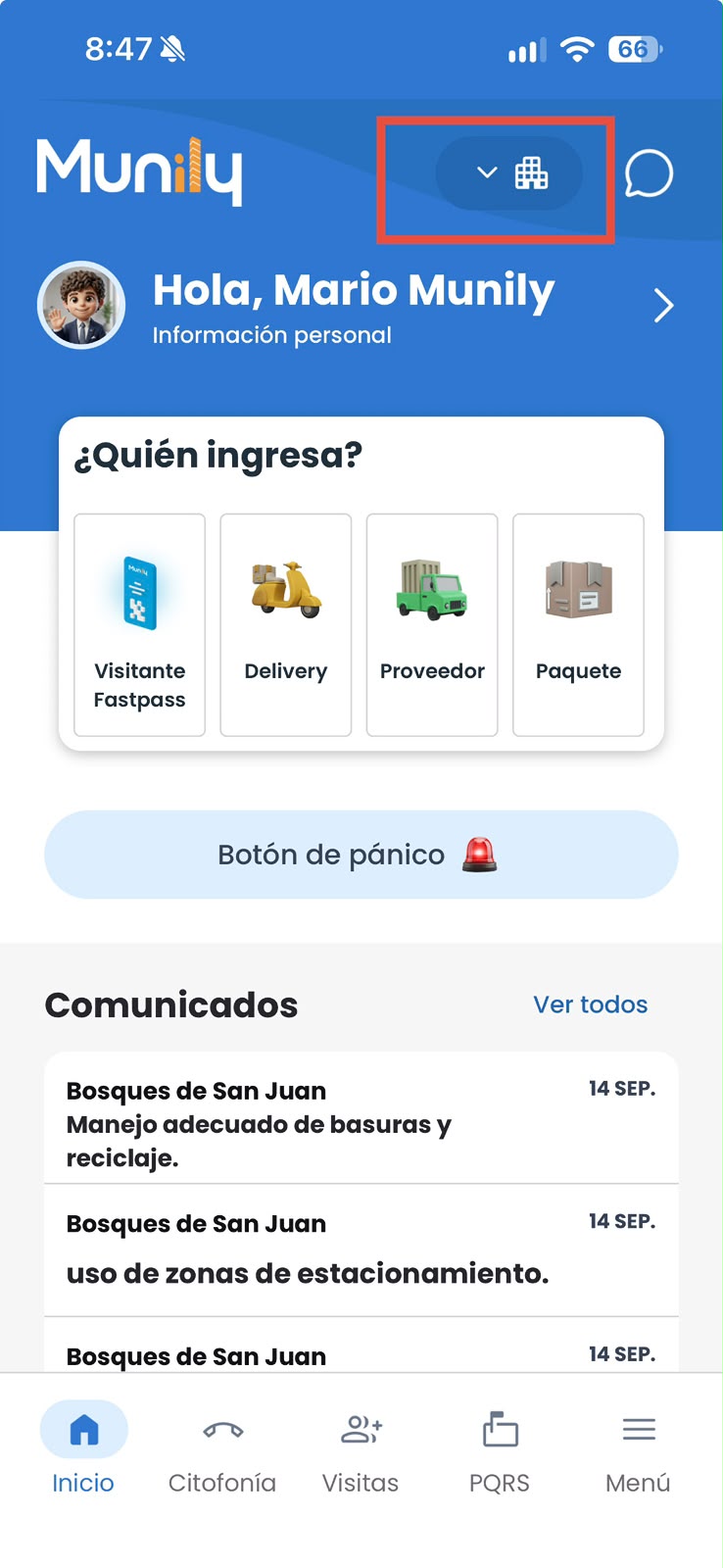 Captura 2 de 4 de la guía: Cómo agregar una unidad nueva a mi app